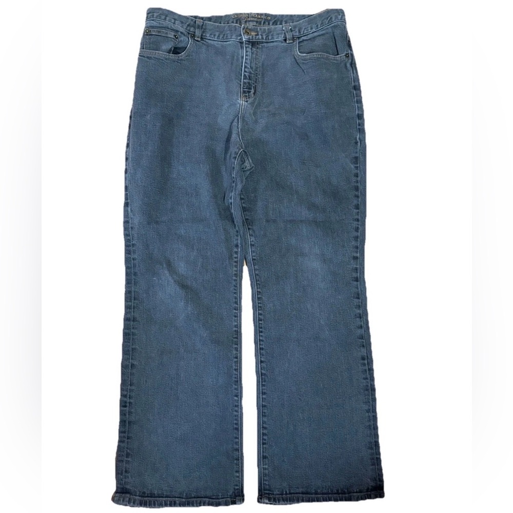 Vintage Lauren Jeans Co 16W Plus Gray Jeans Straight Leg Stretch